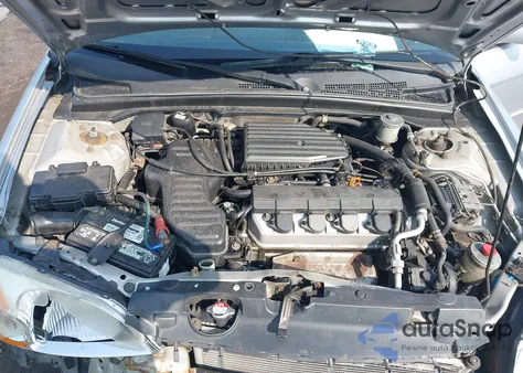 2002 Honda Civic Ex z USA, uszkodzony, nr VIN 2HGES26762H608332